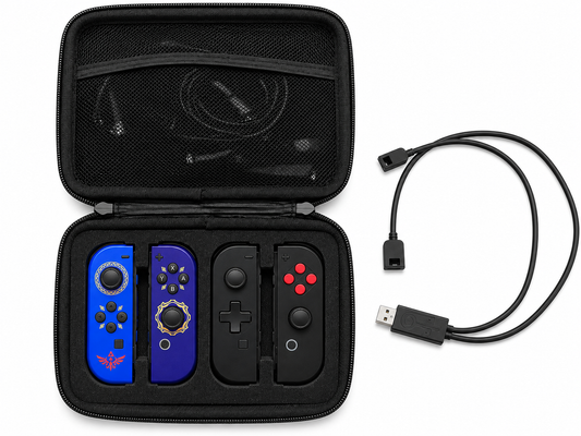 Nintendo Switch Joy-Con Storage Case and Portable Charging Cable